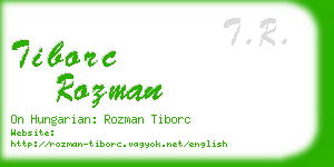 tiborc rozman business card